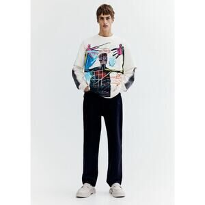 H&M x Basquiat x Ev&Tela Loose Fit Cotton Resort Shirt
